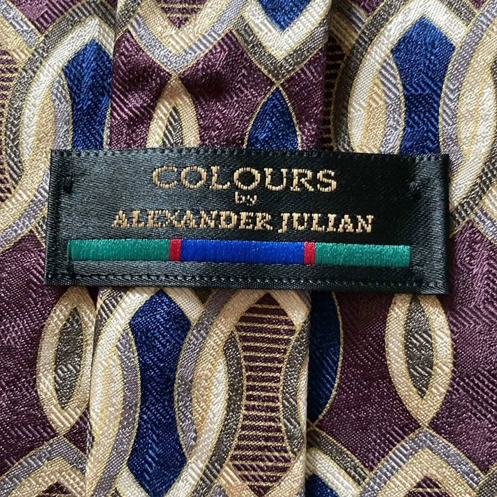Vintage Colours by Alexander Julian tie - Picture 2 of 3